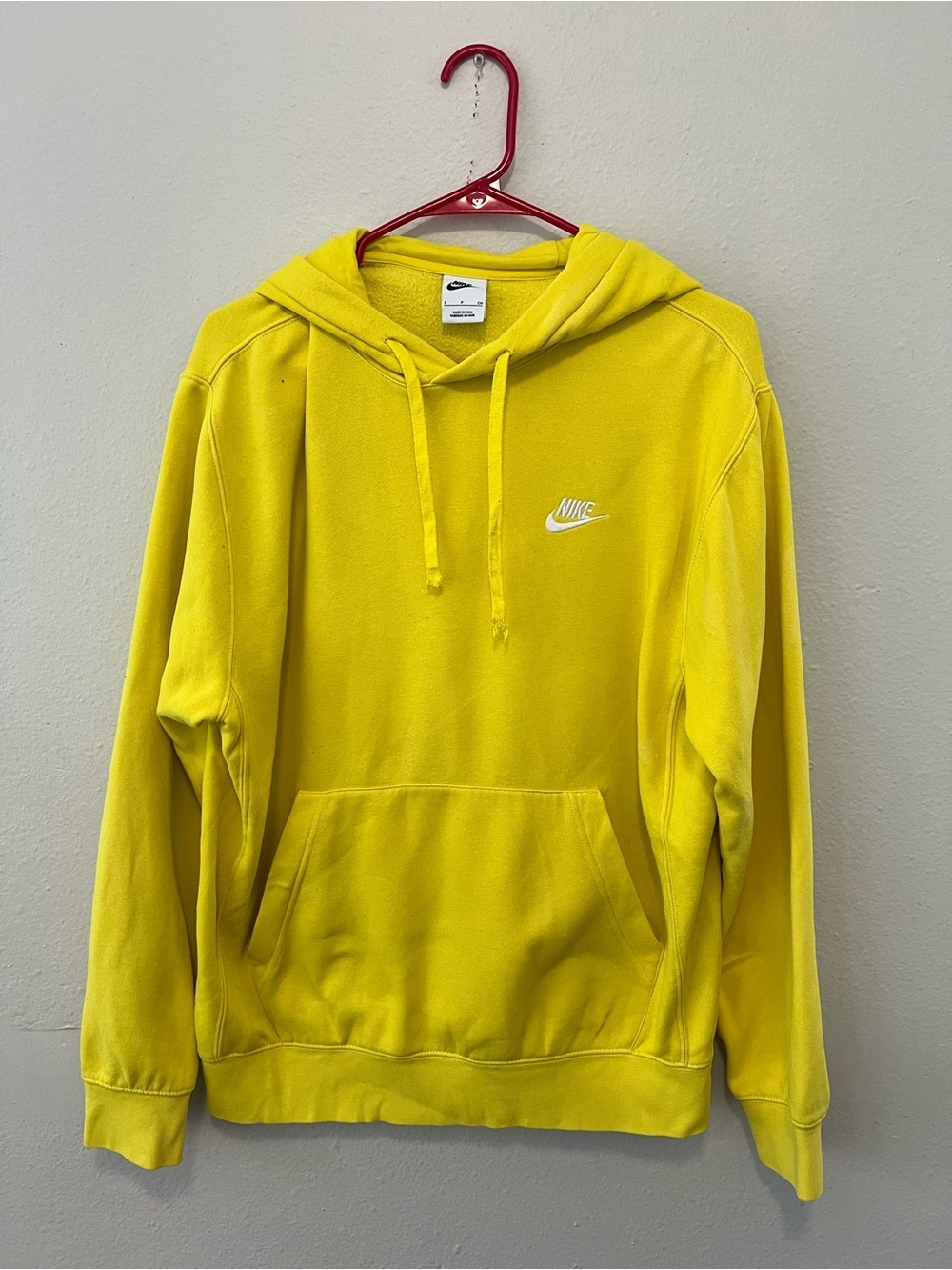 Nike Bright Yellow Hoodie Men’s Small